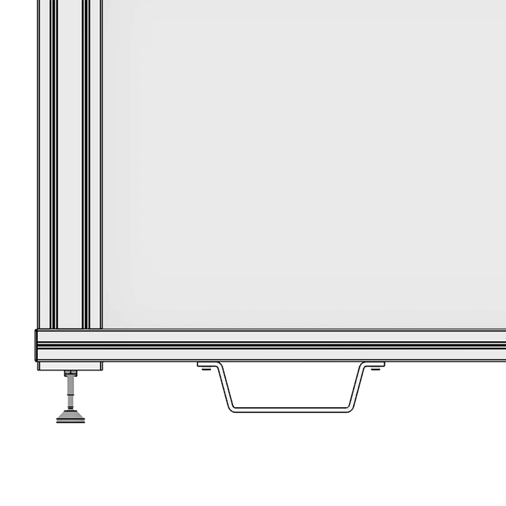 32-154-1 MODULAR SOLUTIONS FORKLIFT BRACKET 260MM L X 40MM W X 71MM H, STANDARD HARDWARE INCLUDED